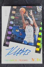 2021-22 Panini Noir Kira Lewis Jr. Freeze Frame Signatures Holo Gold Auto 10/10