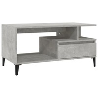 Couchtisch Betongrau 90X49X45 Cm Holzwerkstoff
