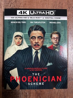 The Phoenician Scheme w. Slipcover (4K UHD + Blu-ray + Digital, Region Free) NEW
