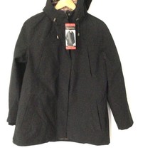 Pendleton Women s Black Hooded Mid-Length Jac...