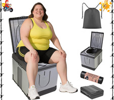 XXL Portable Toilet Camping Toilets for Car Indoor Outdoor Commode Foldable T...