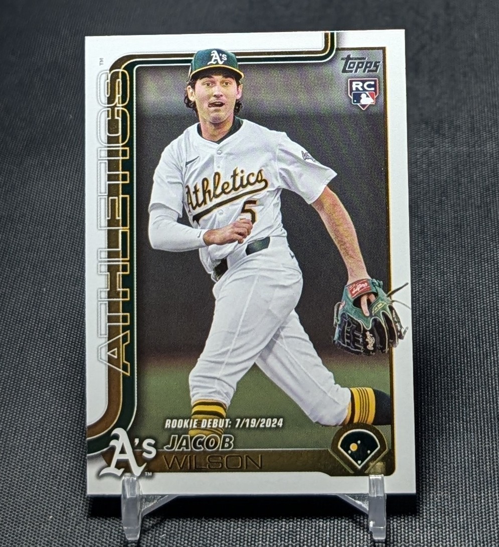 Jacob Wilson Debut Rookie RC 2025 Topps Update Series Card #US180 Athletics