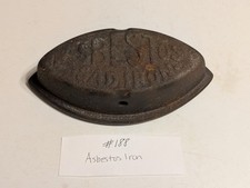 Asbestos Sad Iron Antique Vintage Cast Iron No Handle See Photos Made In USA