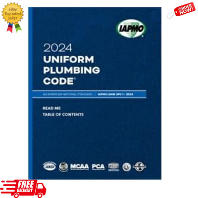 2024 Uniform Plumbing Code Soft Cover w/Tabs IAPMO/ANSI UPC 1 Paperback   Januar