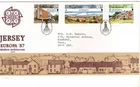 1987 JERSEY - EUROPA : MODERN ARCHITECTURE FDC FROM COLLECTION N49