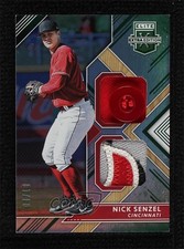2018 Panini Elite Extra Edition Dual Materials Emerald 4/10 Nick Senzel hg6