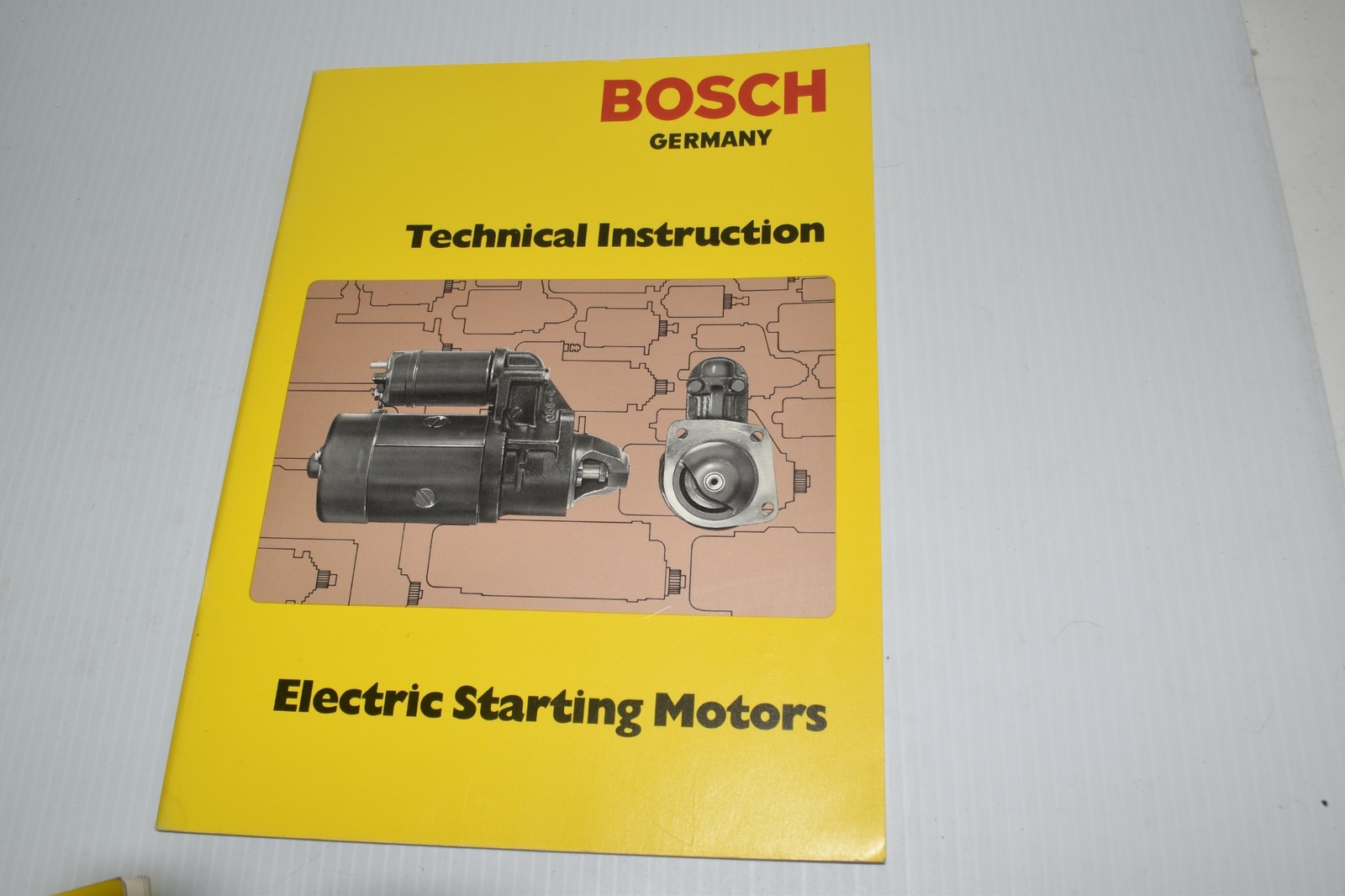 *LL* BOSCH TECHNICAL INSTRUCTION ELECTRIC STARTING MOTORS (BSP92)