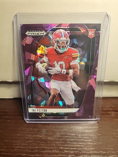 2025 Panini Prizm Draft Picks - Tai Felton Purple Ice /199 Rookie (RC) Vikings