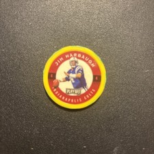 1997 Jim Harbaugh Playoff First And Ten Chip Shots Yellow # 4 Colts 
