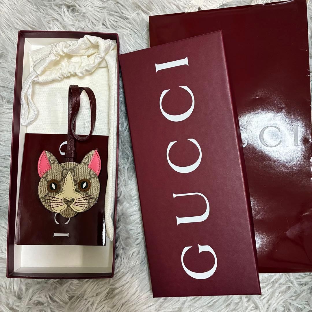 ロミチャン【GUCCI】キャットシェイプバッグチャーム GUCCI cat face bag charm | eBay