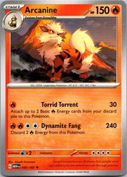 Arcanine 059/165 Scarlet & Violet 151 Uncommon