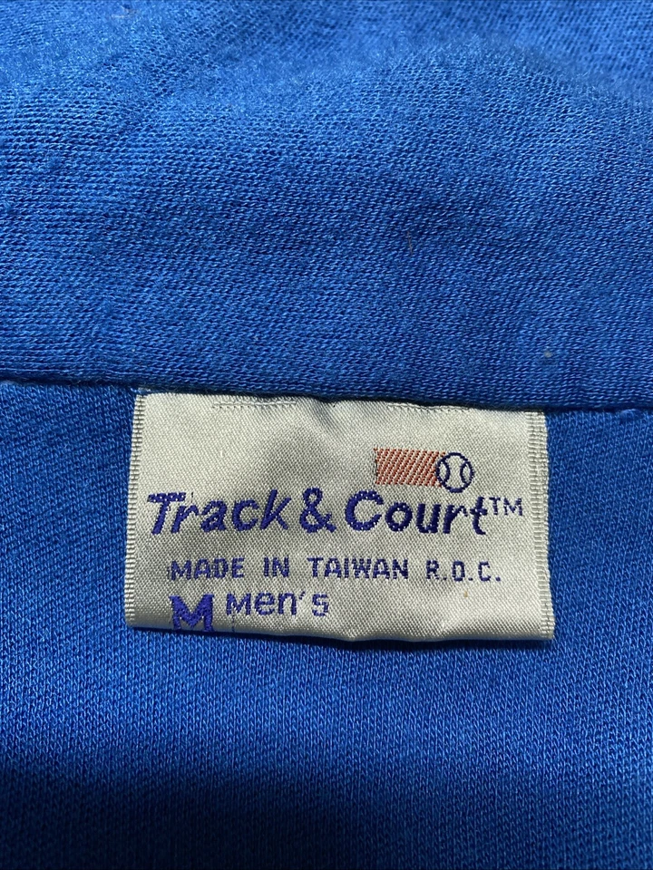 Chaqueta de tenis de pista y cancha vintage grande cremallera completa años 80 Foto 3 de 4