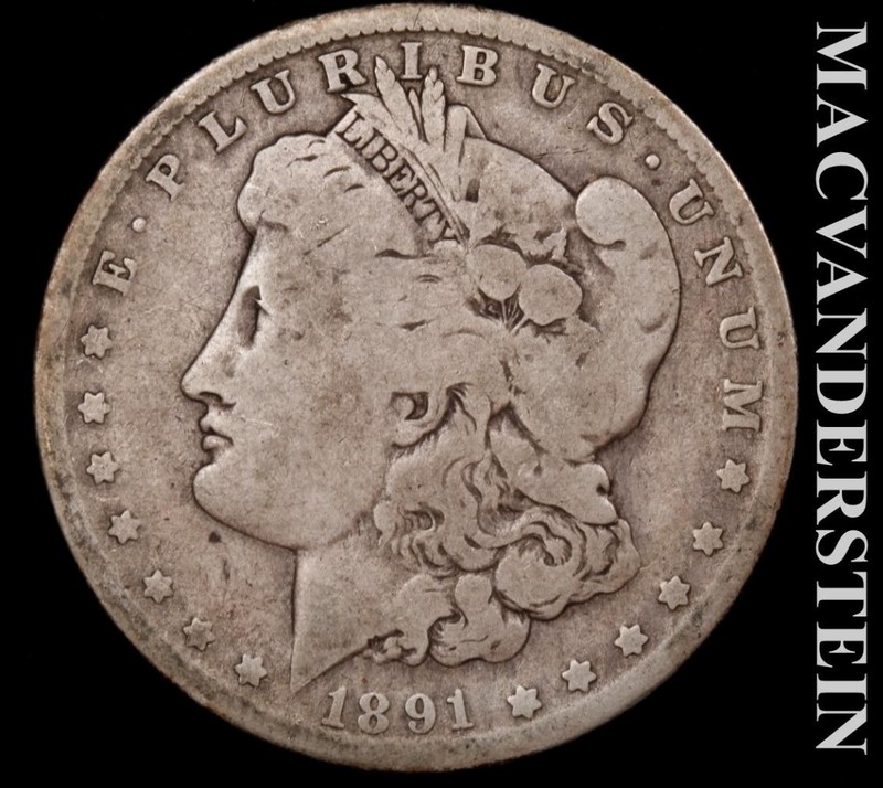 1891-O Silver Morgan Dollar - Scarce  Better Date  No Reserve  #L7331