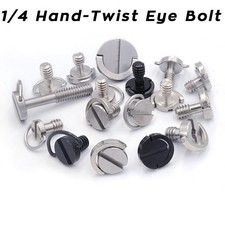 1/4" Steel D-Ring Thumb Screw DSLR Tripod Camera Quick Release Plate Mount Screw