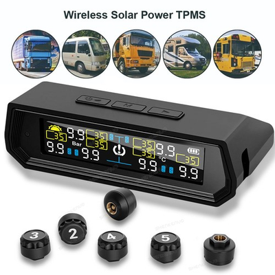 #ad RV Tire Pressure Monitoring System 6 External Sensors for RV Trailer Truck IP67 $38.89