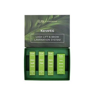 Elan KeraVEG Eyelash Lifting and Eyebrow Lamination System Set