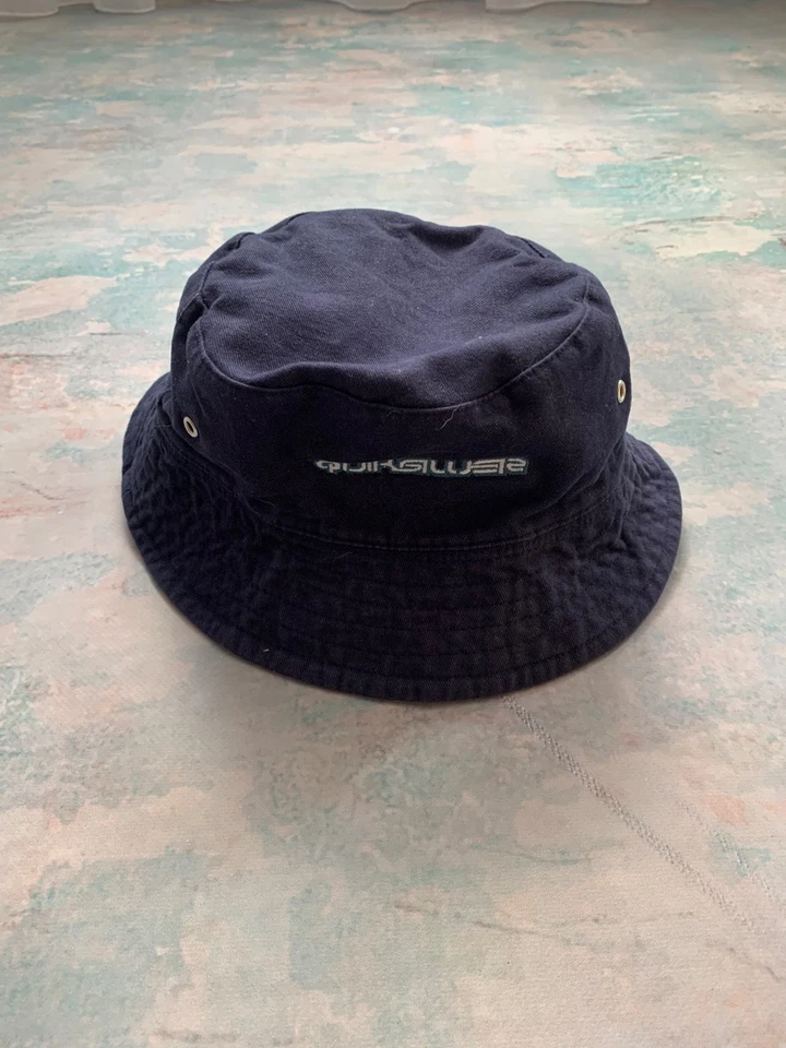 Sombrero Cubo Quiksilver Sombrero de Panamá Para Hombre Talla M Azul Algodón Y2K Foto 2 de 4