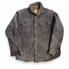 Dakota Grizzly Men’s L Quilted Barn Work Coat Retro Thrashed Worn & Distressed