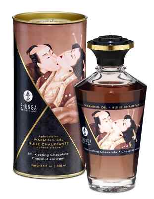 Shunga - Aphrodisiac Warming Oil - Intoxicating Chocolate - 3.5 fl oz
