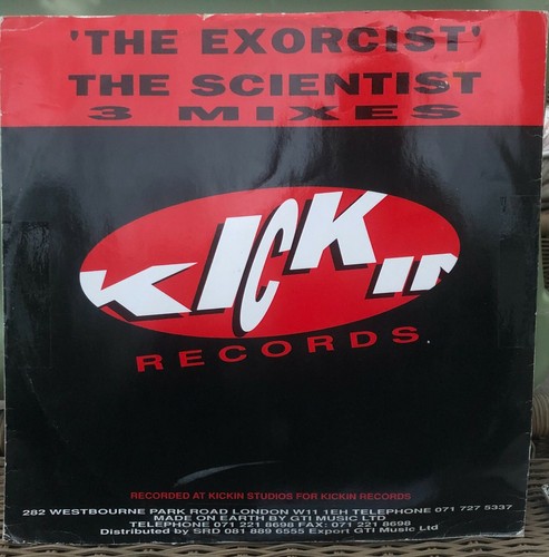 The Scientist EXORCIST Kickin' Records Breakbeat Hardcore Techno 12" Vinyl RAVE  - Picture 2 of 4