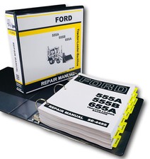 Ford 555A 555B 655A Tractor Loader Backhoe Service Repair Manual In Shop Binder