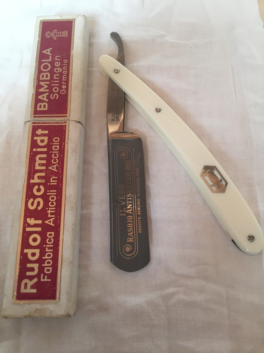 Rasoio a manolibera Straight razor Rudolf Schmidt Bambola 205
