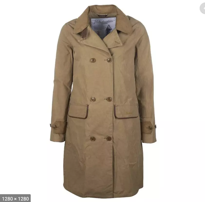 Barbour Re Eng HAYDON Cotton Trench Coat LSP0023KH51 in Sand Brown $400