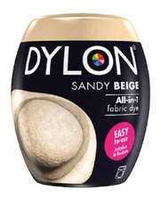 Dylon Sandy Beige 10 Machine Fabric Dye Pods Permanent Textile Cloth Dyes 350g