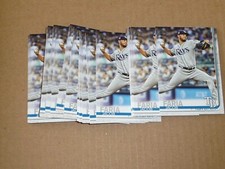 2019 Topps BASE LOT OF 100 CARDS JACOB FARIA RAYS #656