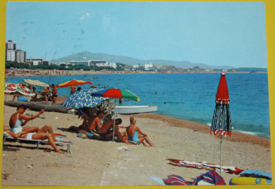 AK Ansichtskarte MALGRAT DE MAR. Playa. Spanien. Beschriftet am 30.6.1980 (9097)