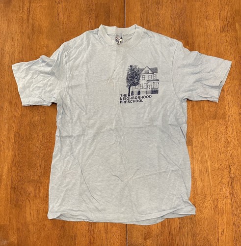 Neighborhood, Vintage 80s The Neighborhood School T Shirt Fits Size Small Single Stitch Stains