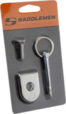 Saddlemen Chrome Security Tab Cover Seat Screw Lock Kit Harley Softail Touring