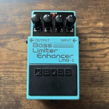 BOSS LMB-3 Bass Limiter Enhancer Guitar Effect RATIO Compact Pedal Power 9V