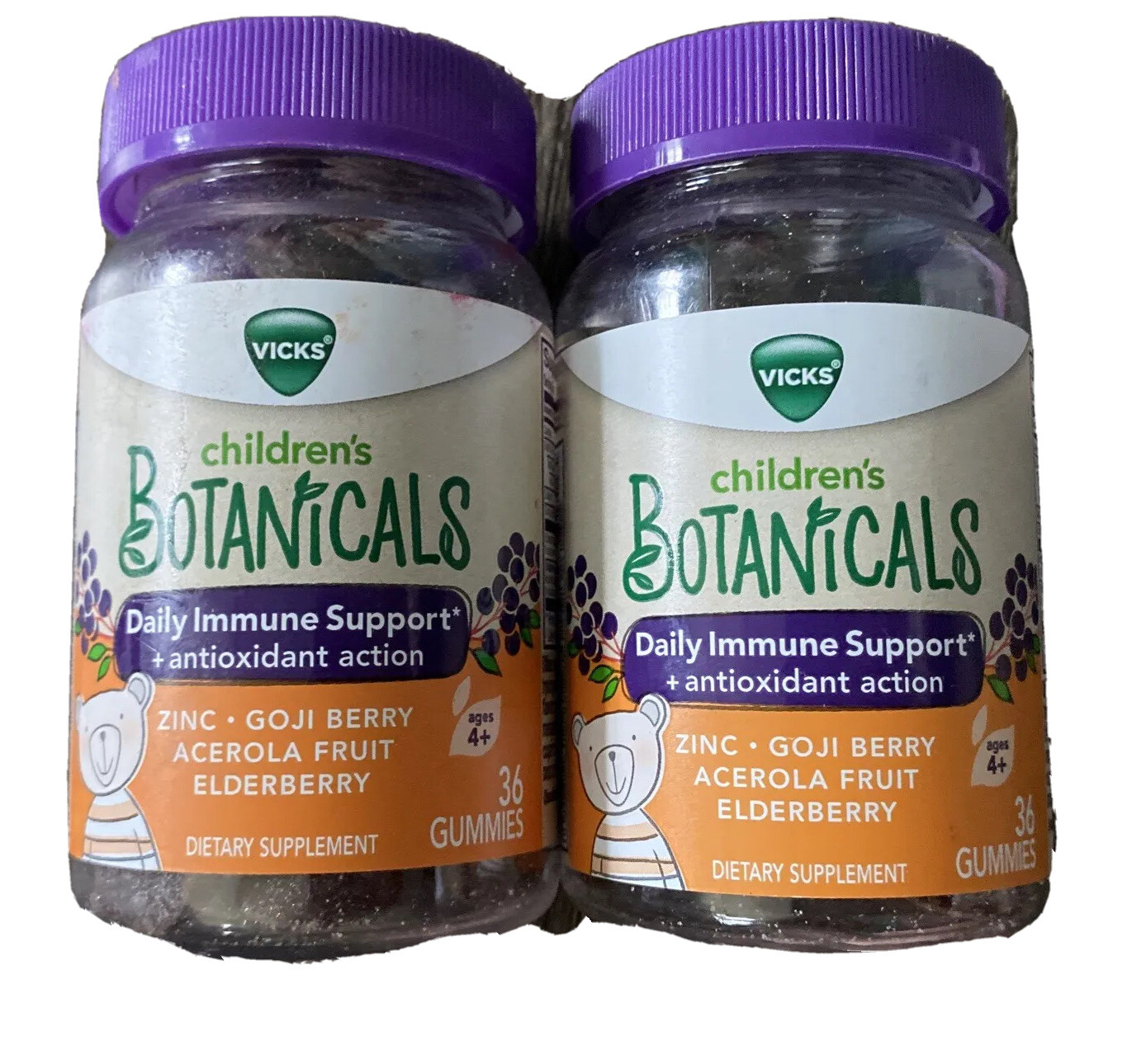 Vicks Children's Botanicals Immune Support 36 Gummies Lot Of 2 New eBay