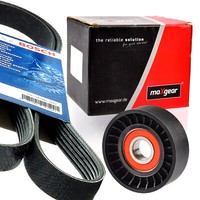 Bosch 6PK1256 Keilrippenriemen + Rolle FüR Fiat Bravo II Stilo 1.9 D JTD