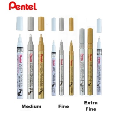 [Pentel] Paint Marker Permanent Gold/Silver/White (Select)