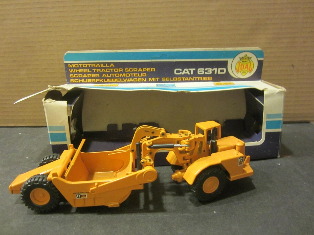 Miniature Joal Caterpillar 631D – Tombereau, Fabrication Espagne, Vintage 80's, Collection