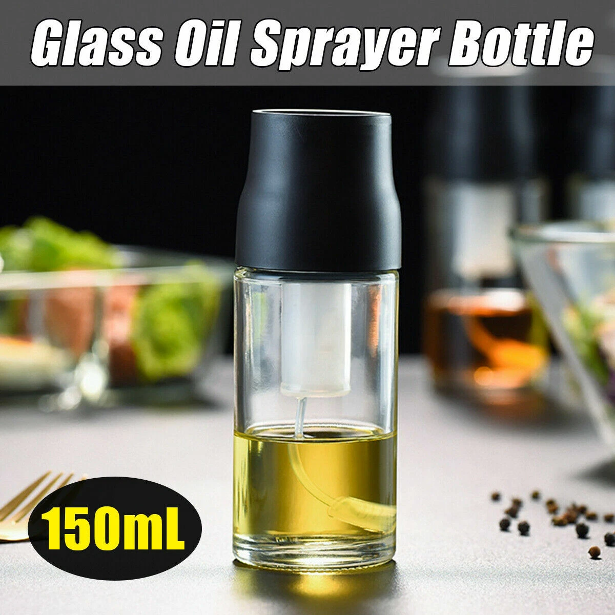 150ML Kitchen Cooking Olive Oil Dispenser Bottle Sauce Vinegar Jar Glass Pot
Opens in a new window o