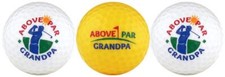Grandpa Variety Golf Ball Gift Set Funny Golf Gifts Above Par Design