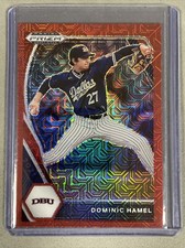 2021 Prizm Draft Picks Base Red Mojo Prizm #81 Dominic Hamel