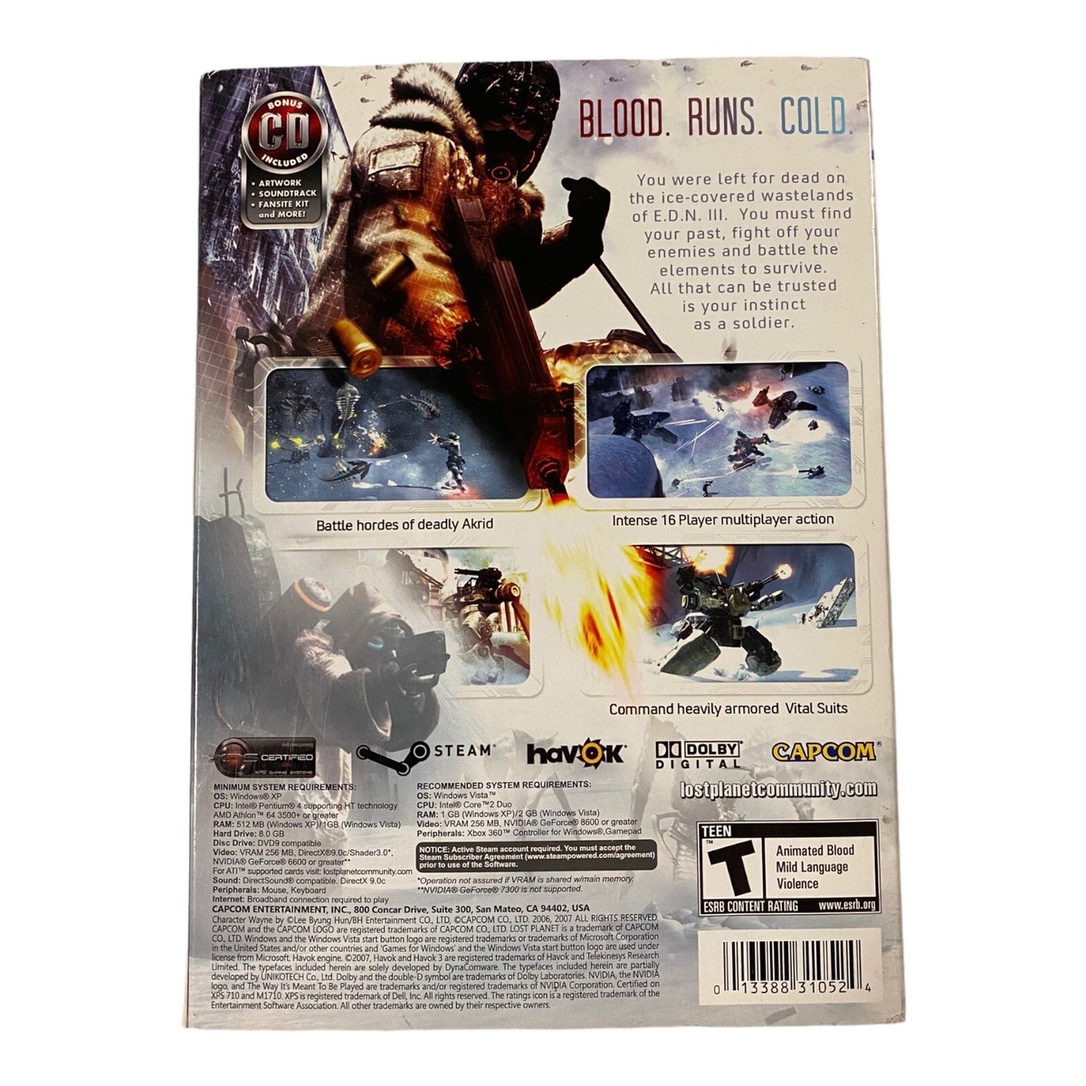 LOST PLANET Extreme Condition: PC, CAPCOM 13388310524| eBay
