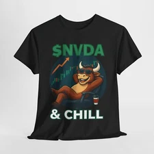 Traders Nvidia & Chill Long Term Investors Unisex Tee S-5XL