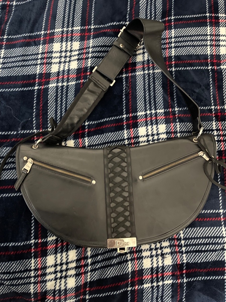 Dior ベルト Christian Dior Adjustable Shoulder Strap with Ring Black Christian Dior