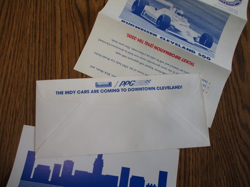 RARE FIND CLEVELAND BUDWEISER 500 INDY CAR ORDER FORM MAIL SALES AD - Picture 7 of 7