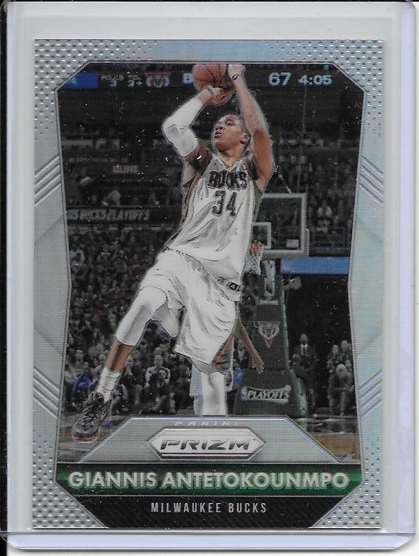 2015-16 Panini Prizm Basketball - GIANNIS ANTETOKOUNMPO, SILVER REFRACTOR #144