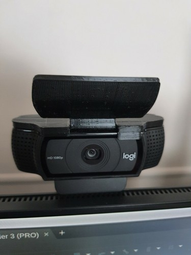 Housse de confidentialité pour Logitech C920 C930e C922 webcam NOIR - Photo 1/4