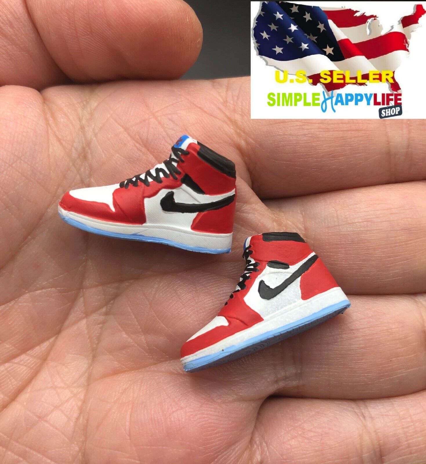 [In-Stock] 1:6 Scale Air Jordan 1 off-white Chicago Sneaker Sport Shoes For  Action Figure