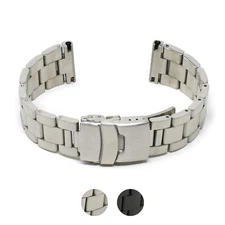 StrapsCo Stainless Steel Metal Bracelet Watch Band Strap - 20mm 22mm