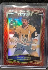 2024-25 Upper Deck Stature - 2023-24 Base Mark Stone,#10 Red Autographs 99