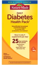 Nature Made Daily DIABETIC Health Pack 60 Packets Exp: 01/27